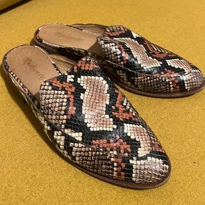 Madewell Snakeskin Slip-On Loafers